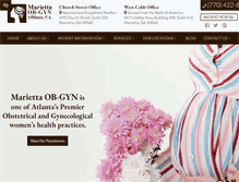 Tablet Screenshot of mariettaobgyn.com